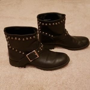 Black Moto Ankle Boots